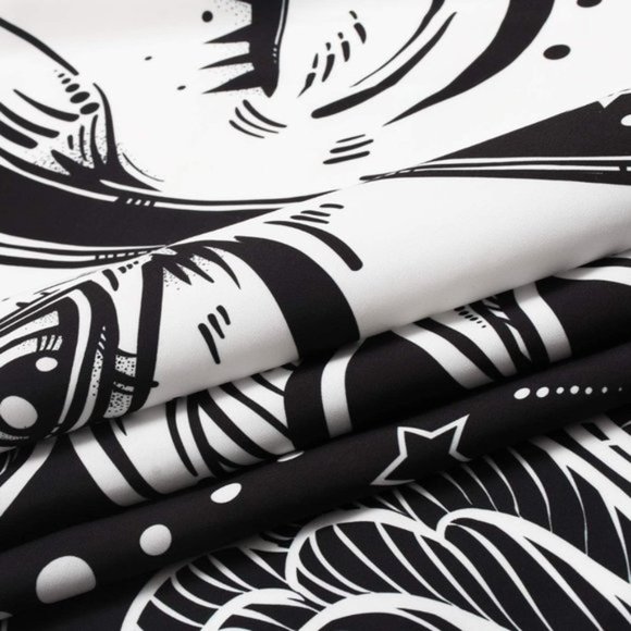 Sun with Stars on Dark Sky Wall Decor Tapestry - Picture 5 of 5